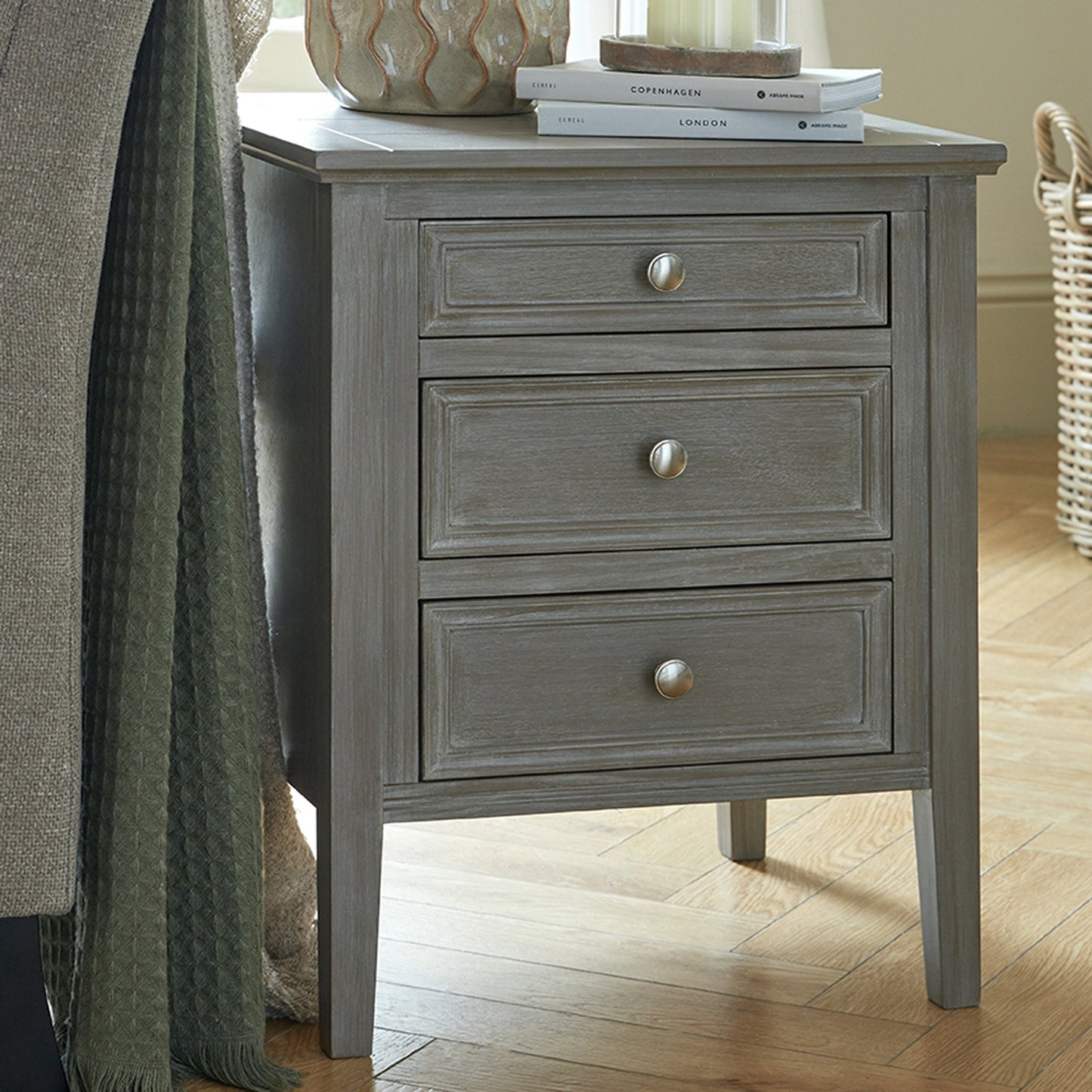 The Serene Collection One Drawer Side Table
