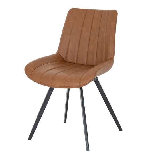 Malmo Tan Swivel Dining Chair
