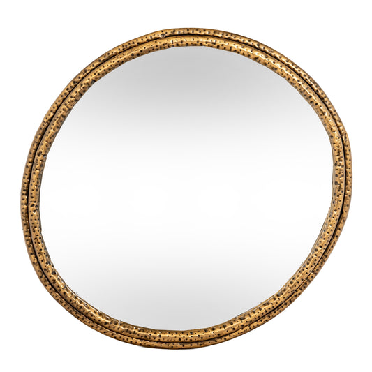 Nahla Medium Mirror With Dimpled Frame