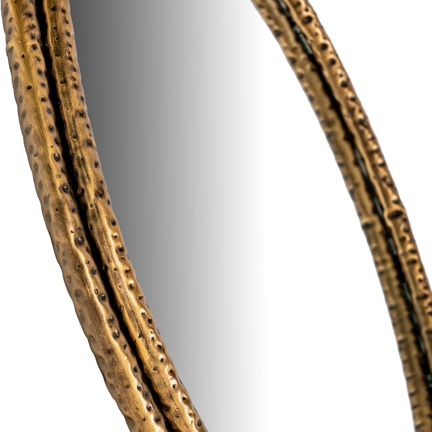 Nahla Large Mirror With Dimpled Frame