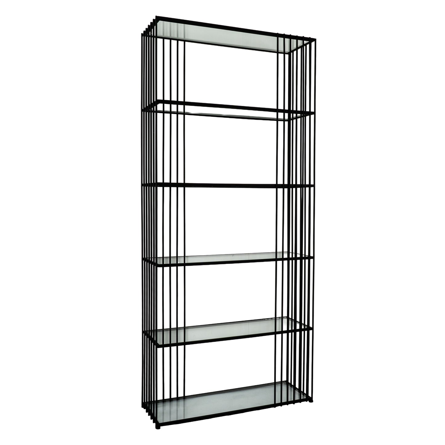 Alto Shelf Unit With Glass Shelves