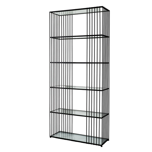 Alto Shelf Unit With Glass Shelves