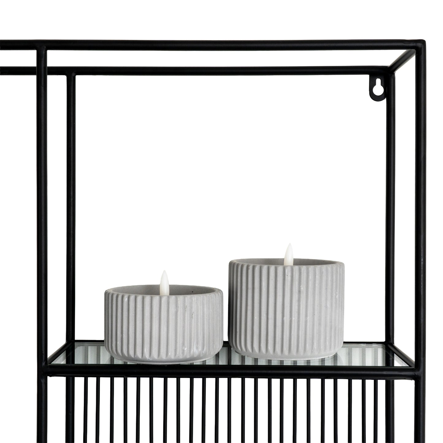 Axis Shelf Unit With Glass Shelves