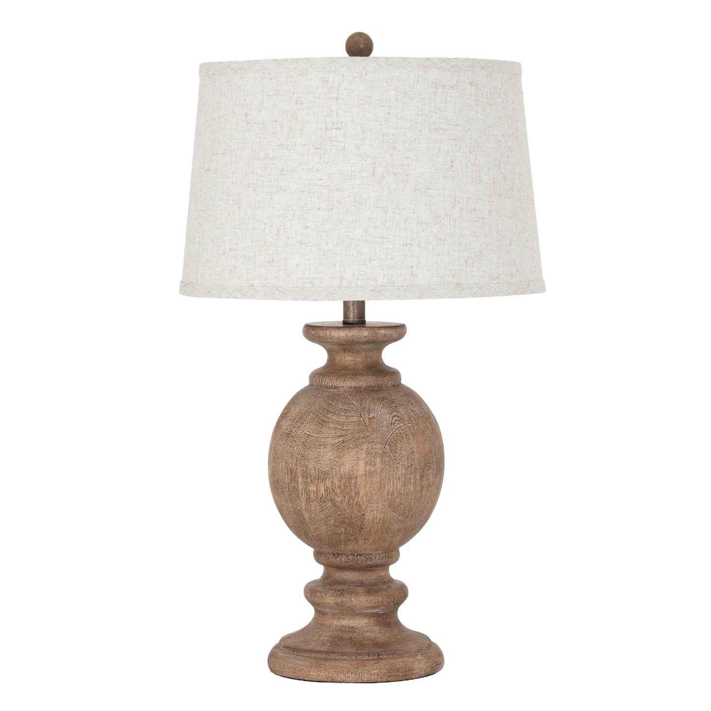 Clarion Table Lamp With Edged Linen Shade