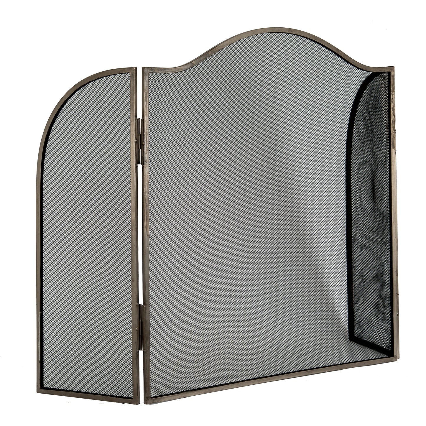 Antiqued Silver Large Fire Screen