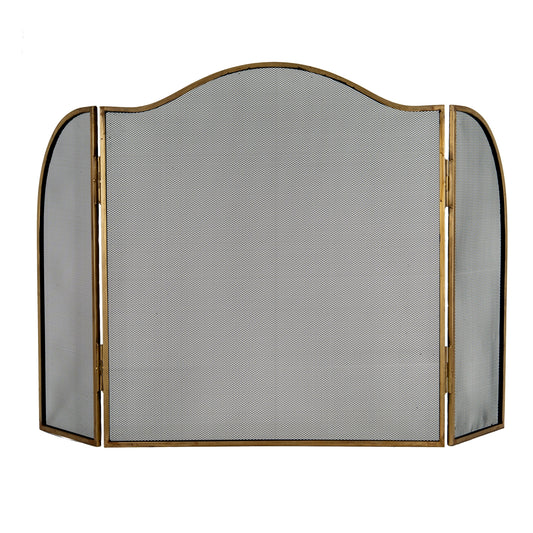 AntiquedBrassLargeFireScreen